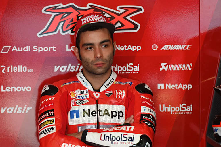 Danilo Petrucci: Immerhin steht auf der Kappe noch «Mission Winnow»