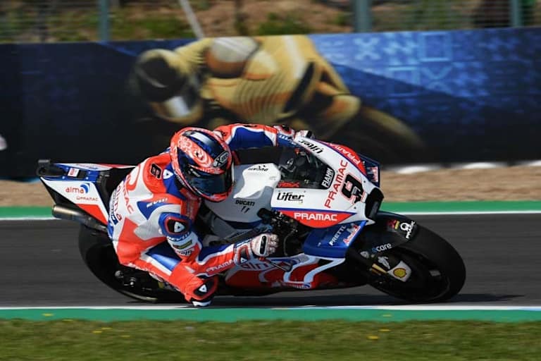 Danilo Petrucci setzt eine Ducati des Jahrgangs 2018 ein