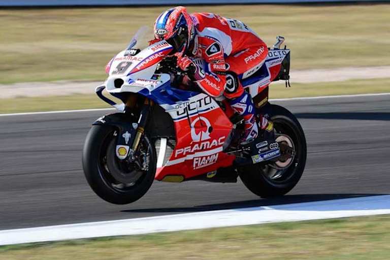 Danilo Petrucci auf der Pramac-Ducati des Jahrgangs 2017