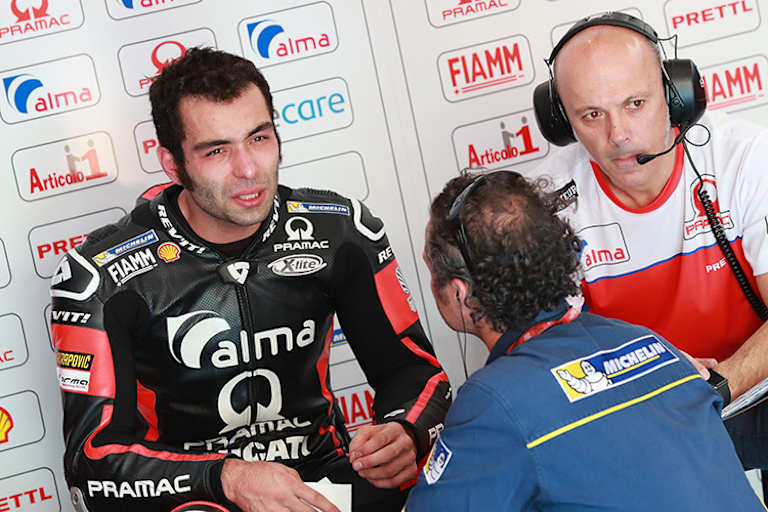 Danilo Petrucci mit Crew-Chief Daniele Romagnoli