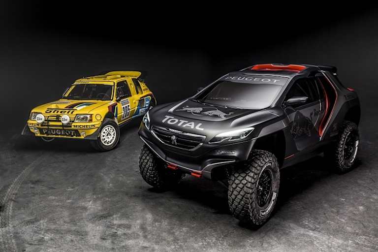 Der Peugeot 205 T16 und der 2008 DKR