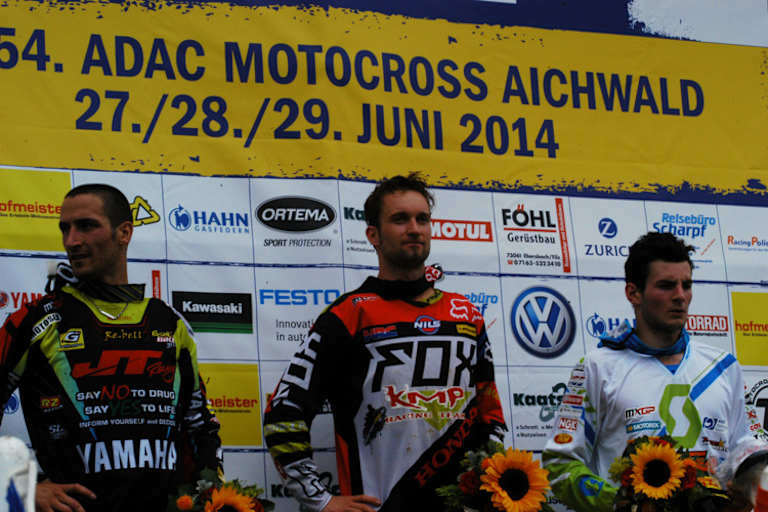 Die Top-3 von Aichwald: David Philippaerts, Max Nagl und Dennis Ullrich (v.l.)