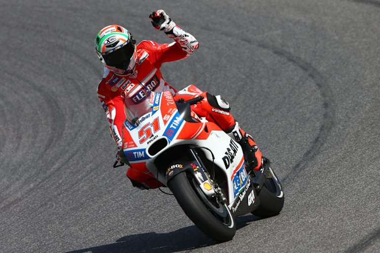 Michele Pirro wurde im Rennen Neunter