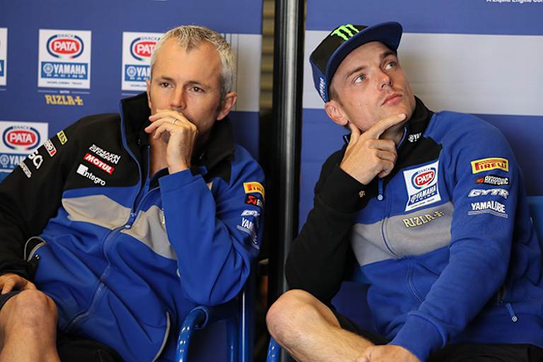 Crew-Chief Andrew Pitt (li.) mit Alex Lowes