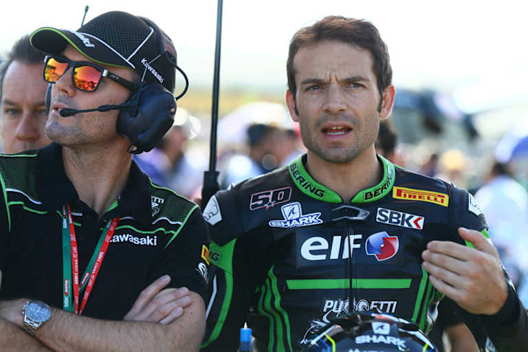 Sylvain Guintoli mit Crew-Chief Andrew Pitt