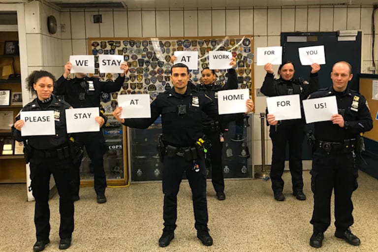 Die New Yorker Polizei gibt alles