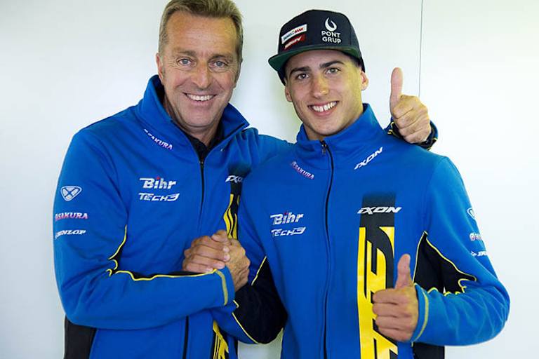 Hervé Poncharal mit Xavi Vierge