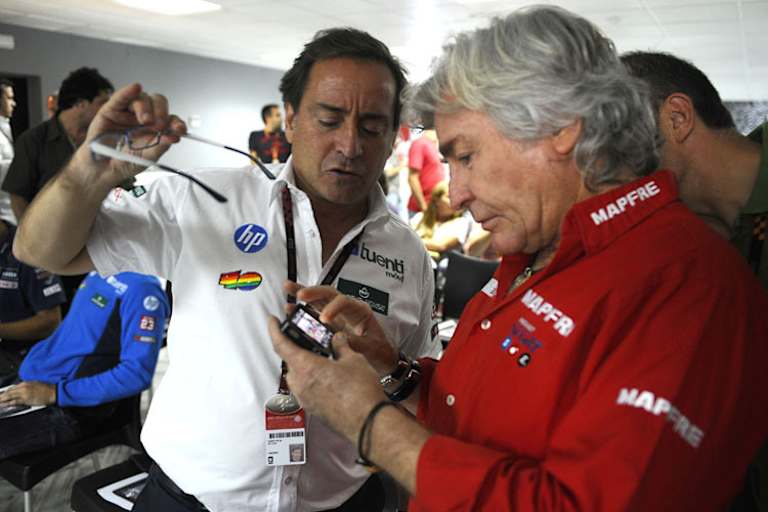 Weltmeister unter sich: Sito Pons mit Angel Nieto, der 13 WM-Titel einheimste