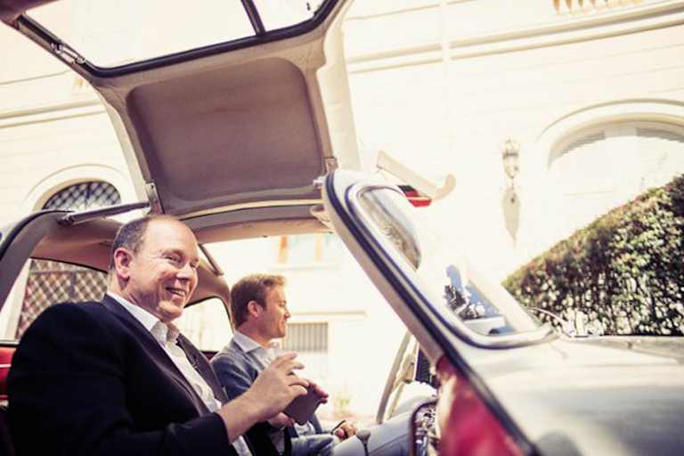 Der Fürst und der Rennfahrer sprachen über die lange Tradition des Monaco-GP, ihre Leidenschaft für Autos und wie sich ihre Leben als Väter verändert haben.