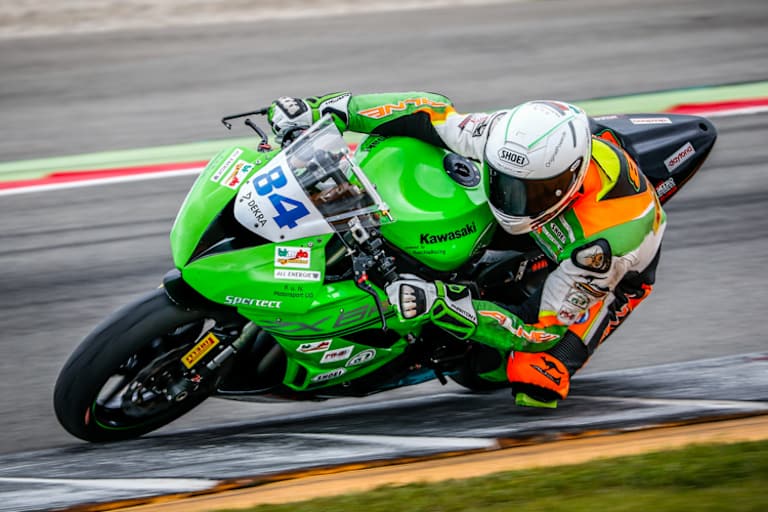 Erstmals mit der Kawasaki in Assen