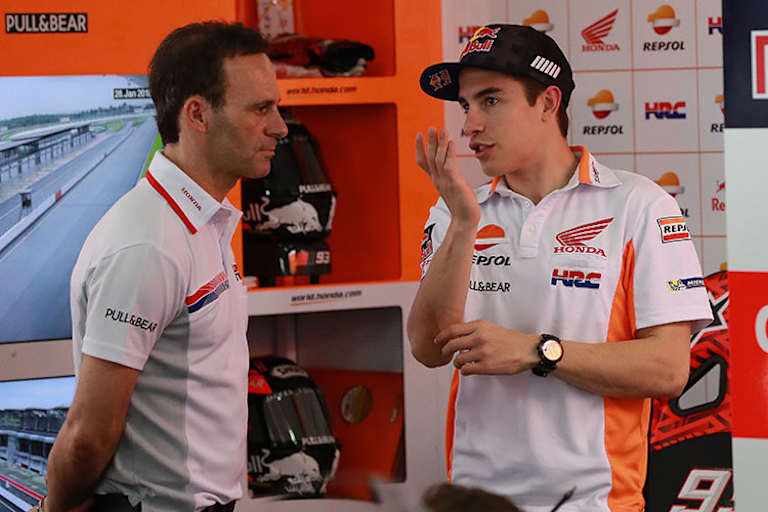 Alberto Puig mit Marc Márquez