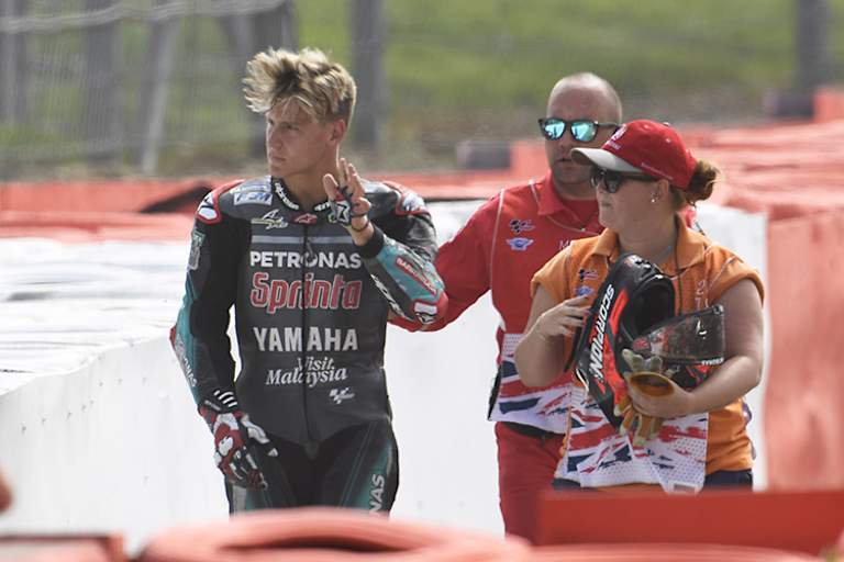 «Habe mir nichts gebrochen», stellte Quartararo fest