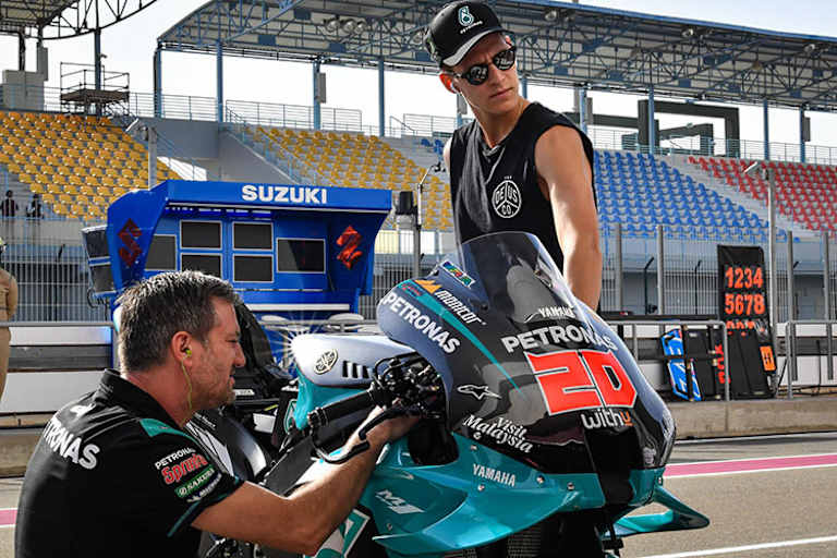Fabio Quartararo auf dem Losail Circuit