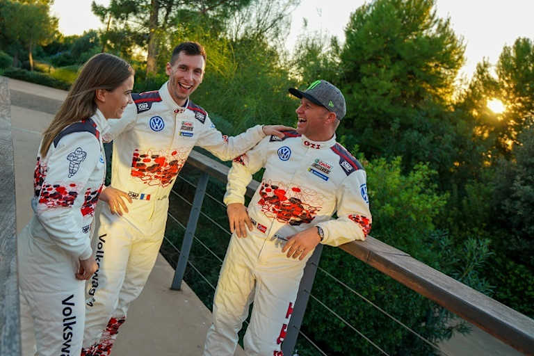 Veronica Engan, Eric Camilli und Petter Solberg
