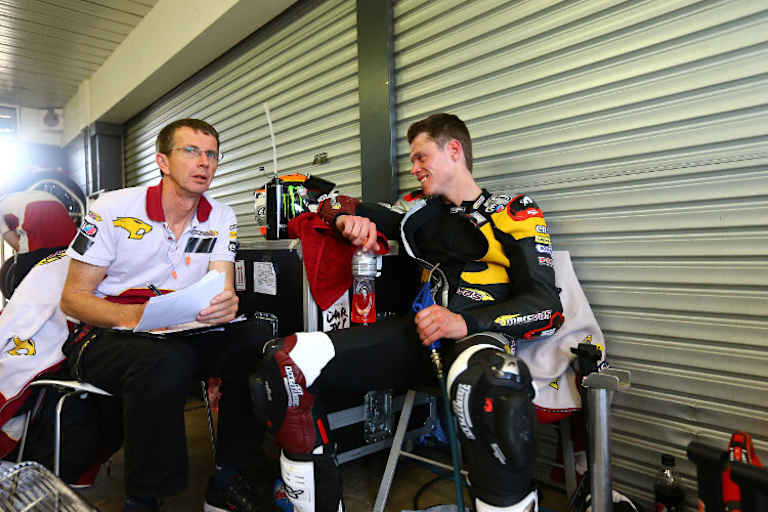 Rabat mit seinem Crewchief Pete Benson