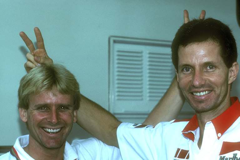 Wayne Rainey mit Eddie Lawson