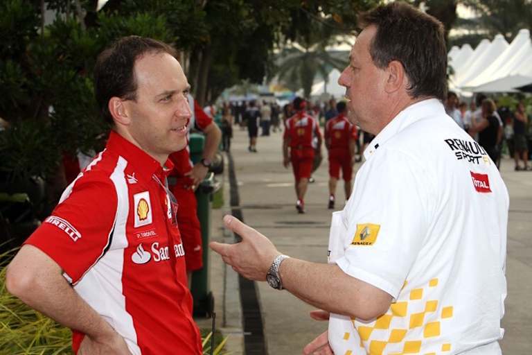 Renault-Logistiker Jean-Pierre Raymond (rechts)