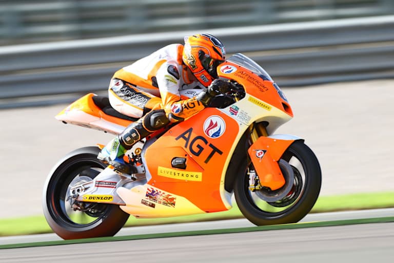 Gino Rea war 2014 noch auf einer Suter unterwegs