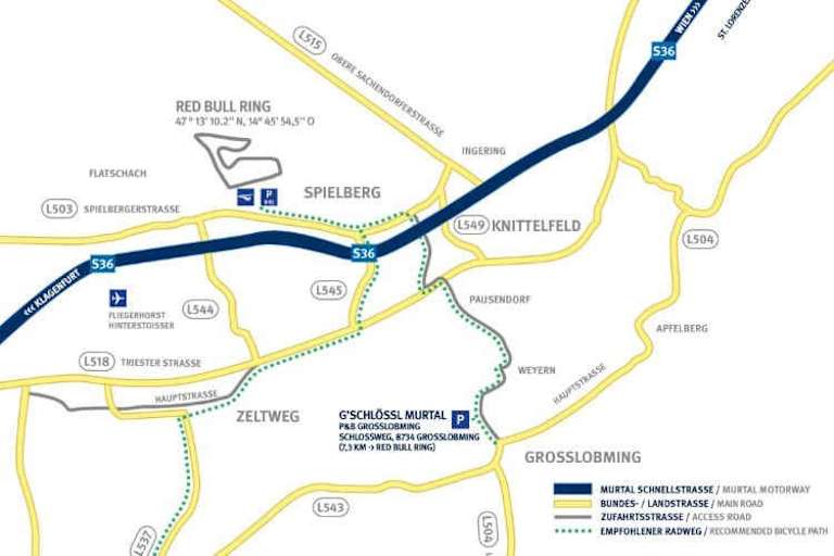 So kommen die Fans zum Red Bull Ring