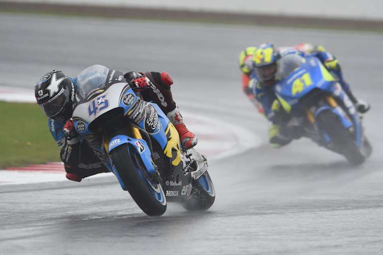 Das Rennen in England: Scott Redding vor Aleix Espargaró und Iannone