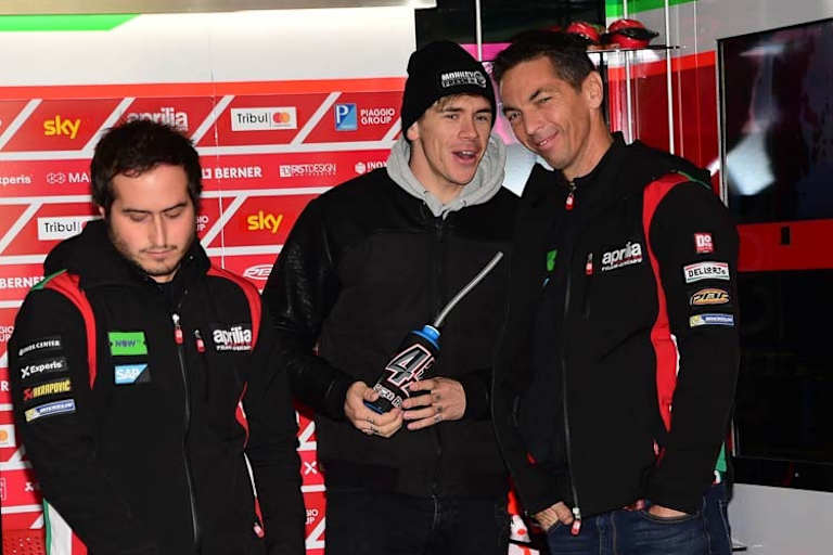 Redding arbeitet in Valencia erstmals mit seiner Aprilia-Crew