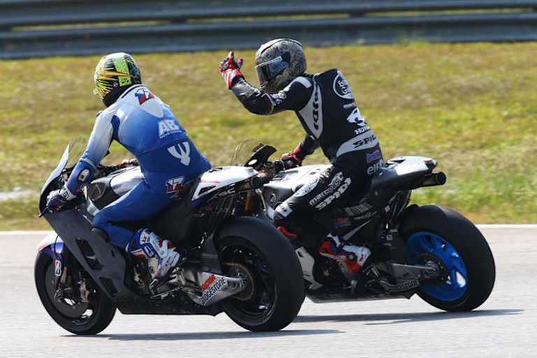 «Ich habe ihm 'shit' gegeben», sagte Scott Redding über Abraham (links im Bild)