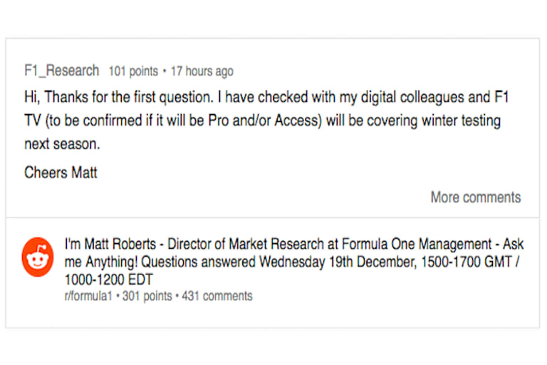 Matt Roberts bestätigt: Testfahrten im Live-Stream