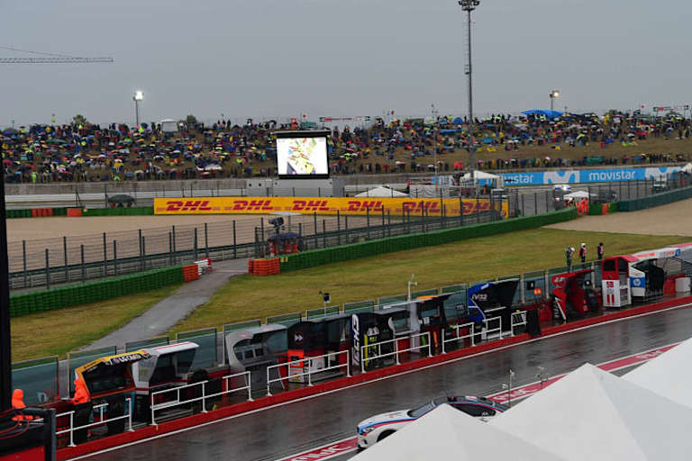 Regen in Misano: Ein Bild von 8.15 Uhr am Sonntag