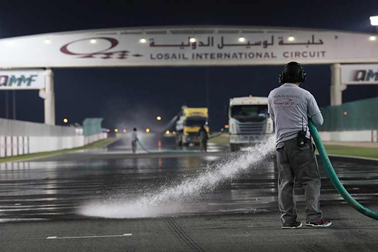 Der Circuit wurde künstlich bewässert