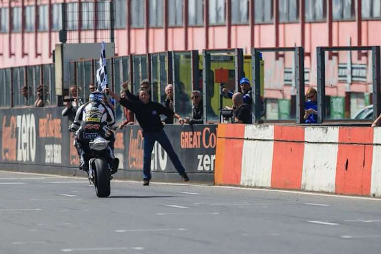 Der IDM-Pilot beim Zolder-Einsatz