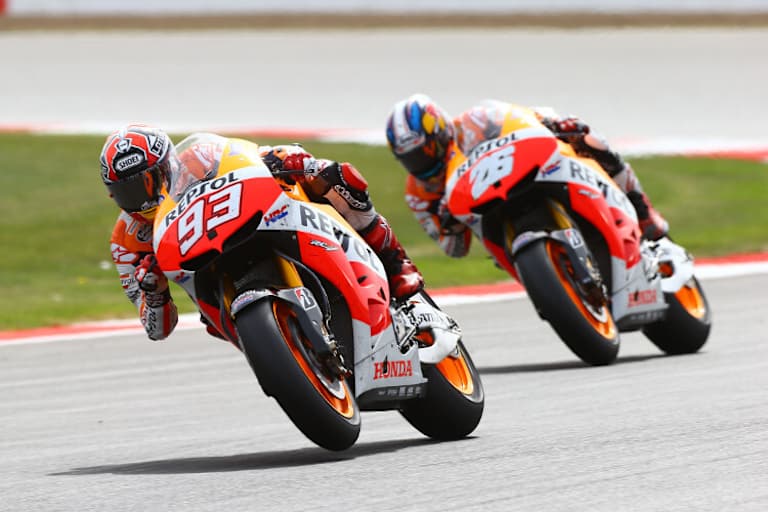 Neue Generation: Die Repsol-Honda-Fahrer Marc Márquez und Dani Pedrosa