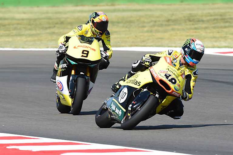 In Misano absolvierte Marini (9) sein erstes Moto2-WM-Rennen