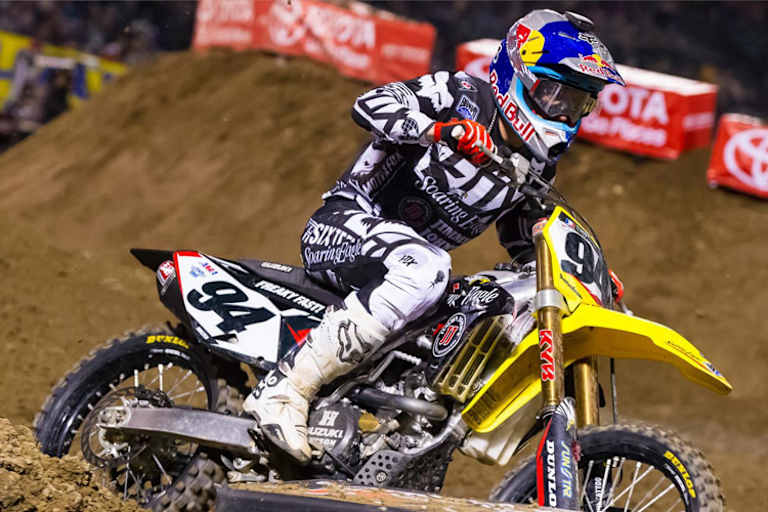 In Oakland hat Ken Roczen die Kupplung seiner Suzuki modifiziert
