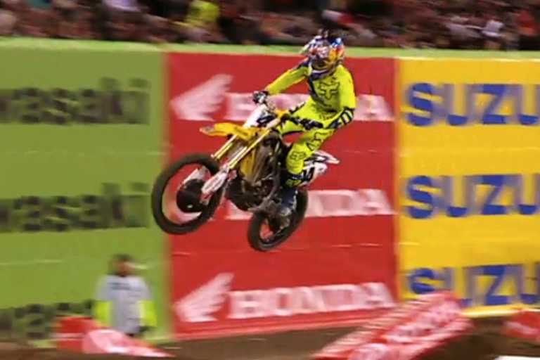 Ken Roczen (Suzuki) auf seinem Weg zum Triumph in Anaheim