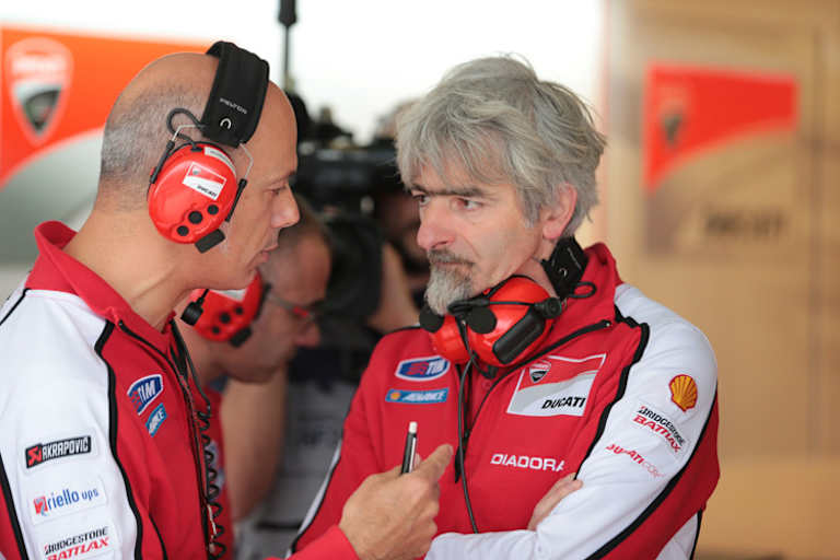 Ducati-Corse-Chef Gigi Dall’Igna (re.)