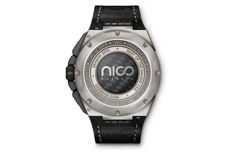 Die Rosberg-Uhr von hinten