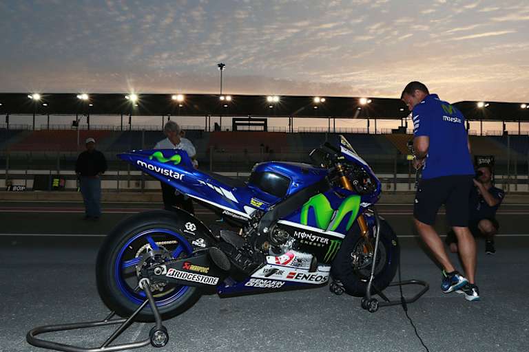 Zwischendurch machte Rossi gestern mal eine Pause zum Nachdenken