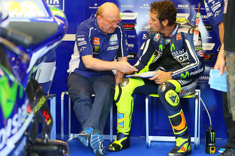Valentino Rossi mit Crew-Chief Silvano Galbusera