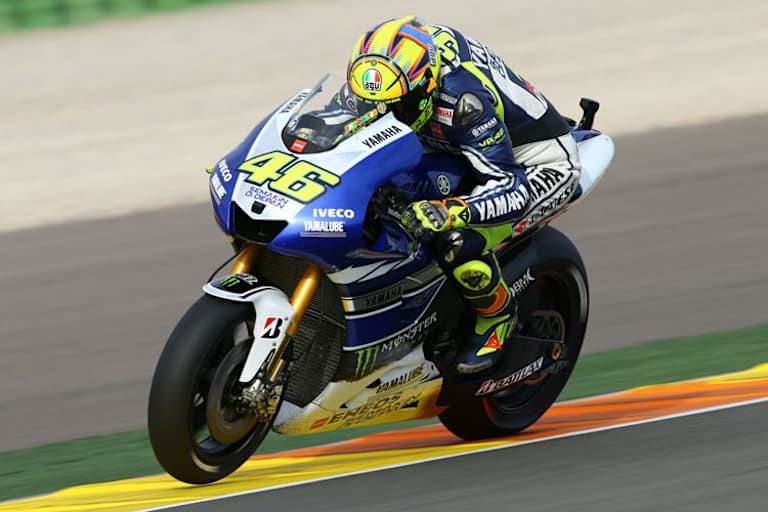 Valentino Rossi im Valencia-Training