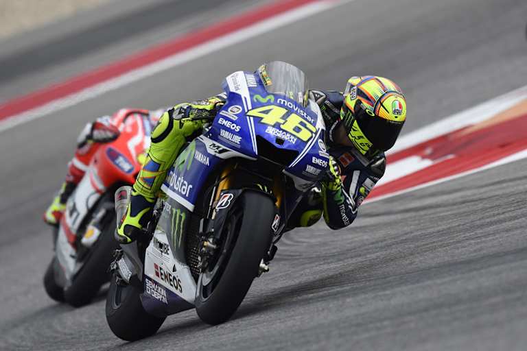 Valentino Rossi im ersten Training in Austin