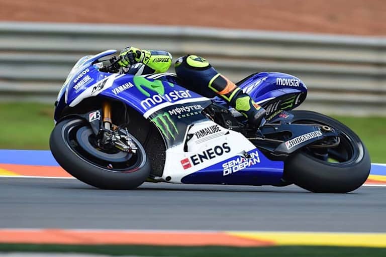 Valentino Rossi startet zum ersten Mal in dieser Saison von Startplatz 1