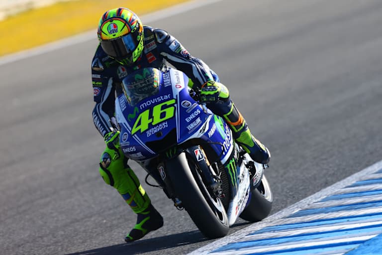 Auf der Yamaha fühlt sich Rossi wohl