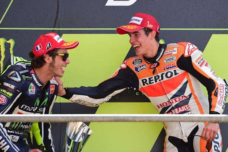 2014: Valentino Rossi musste sich Marc Márquez geschlagen geben
