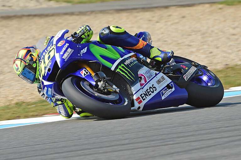 Valentino Rossi auf der Yamaha in Brünn