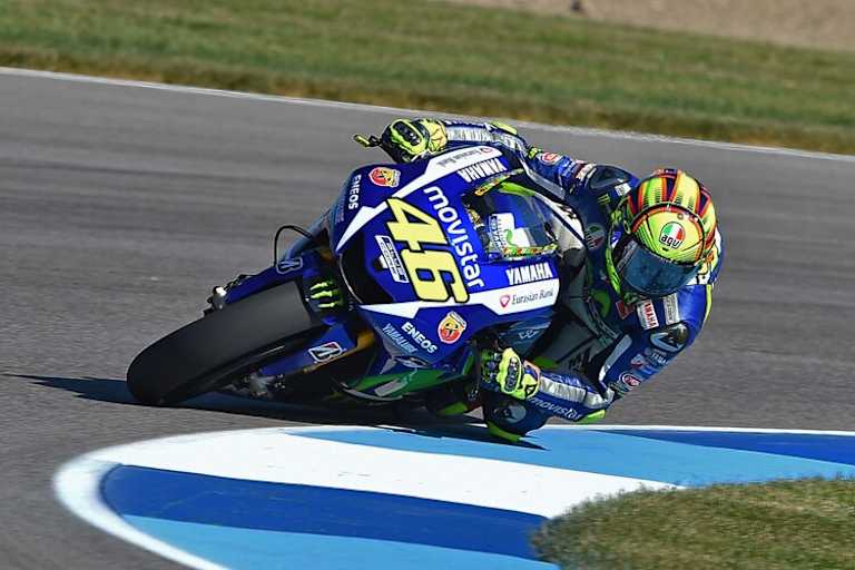 Valentino Rossi heute im ersten Indy-Training