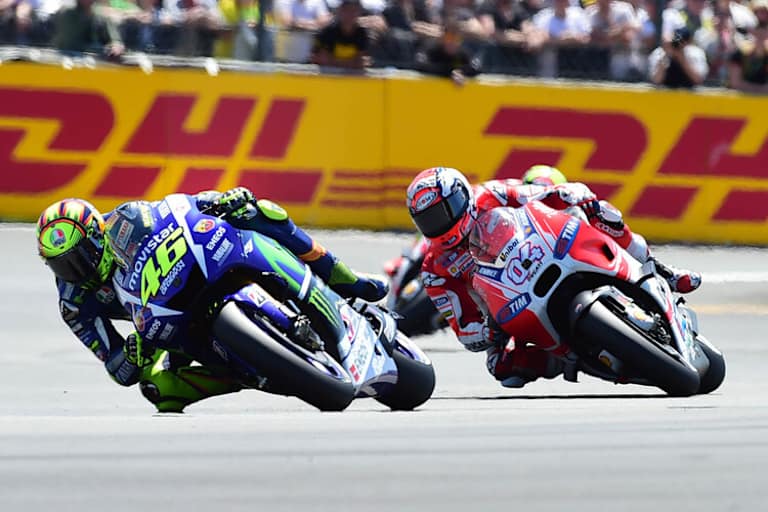 Sollen nächstes Jahr gleichgestellt sein: Yamaha (mit Rossi) und Ducati (mit Dovizioso) 