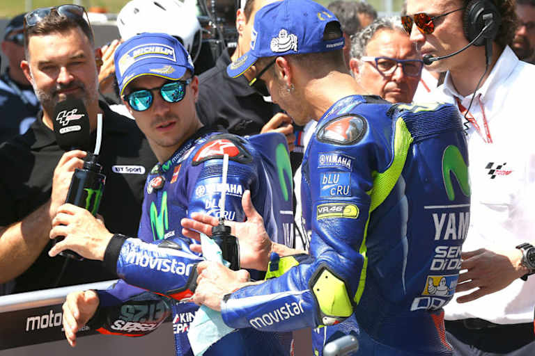 Nach dem Q2: Maverick Viñales und Valentino Rossi