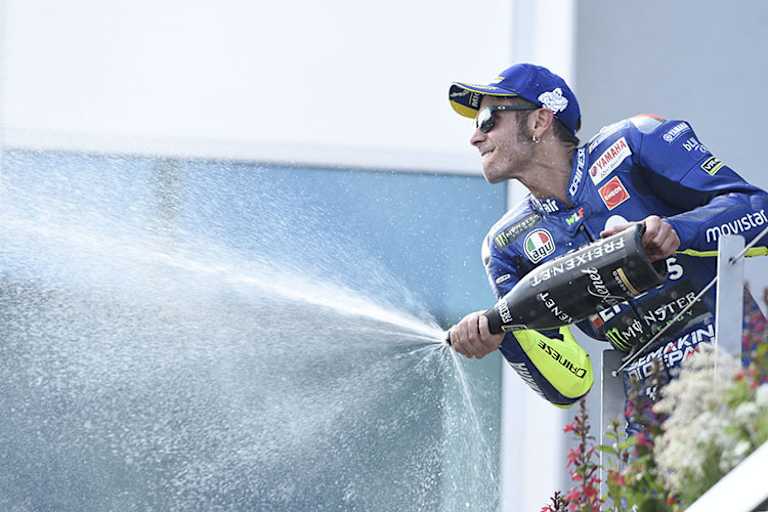 Rossi konnte sich am Ende über Platz 3 freuen