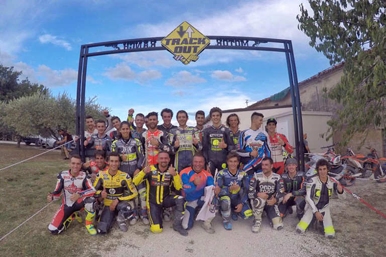 Nach dem Misano-GP folgten zahlreiche WM-Piloten der Einladung von Valentino Rossi auf seine Ranch