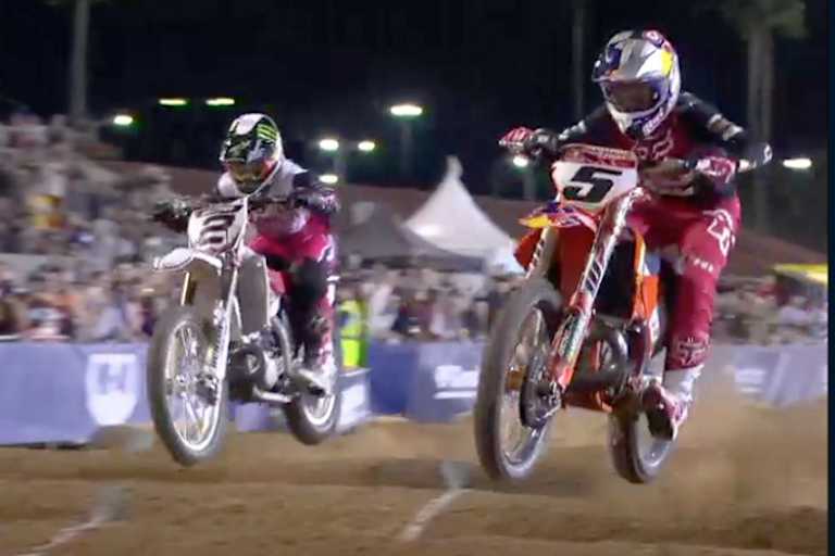 Das Duell des Abends: Dungey (#5) gegen Villopoto (#2)